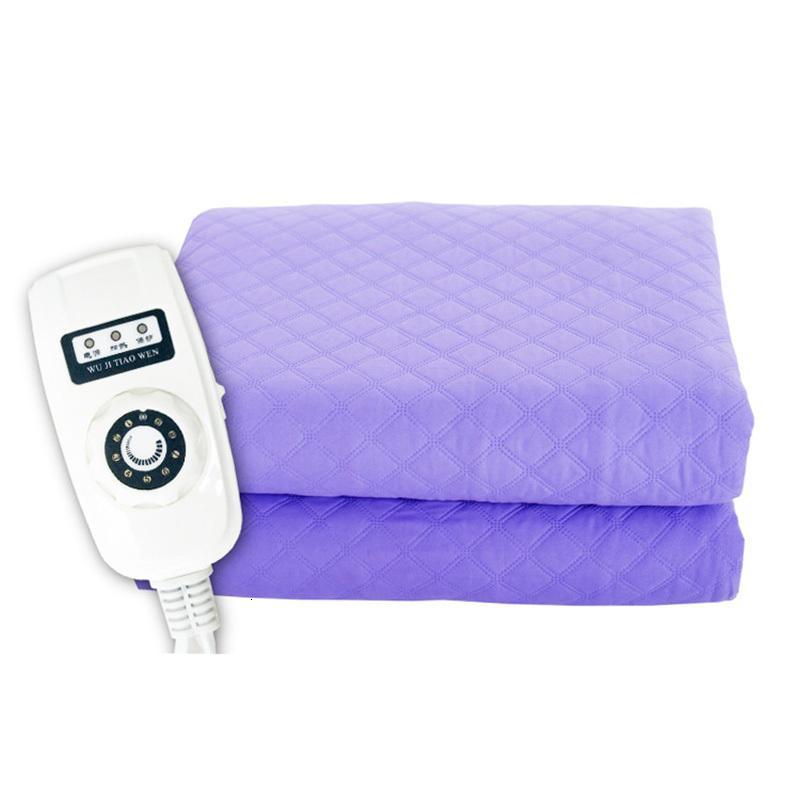 电热毯学生宿舍水暖毯单人小功率可调温电褥子-紫色9档无极开关单人150x80