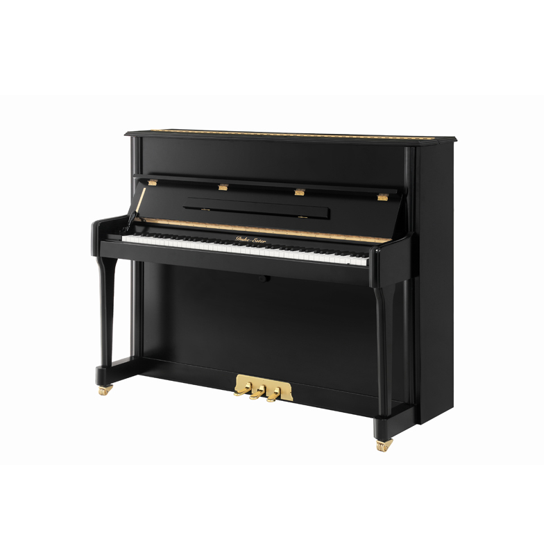 公爵钢琴(DUKE)皇室E系列专业演奏用琴122E1黑色哑光立式钢琴德国原装进口配件