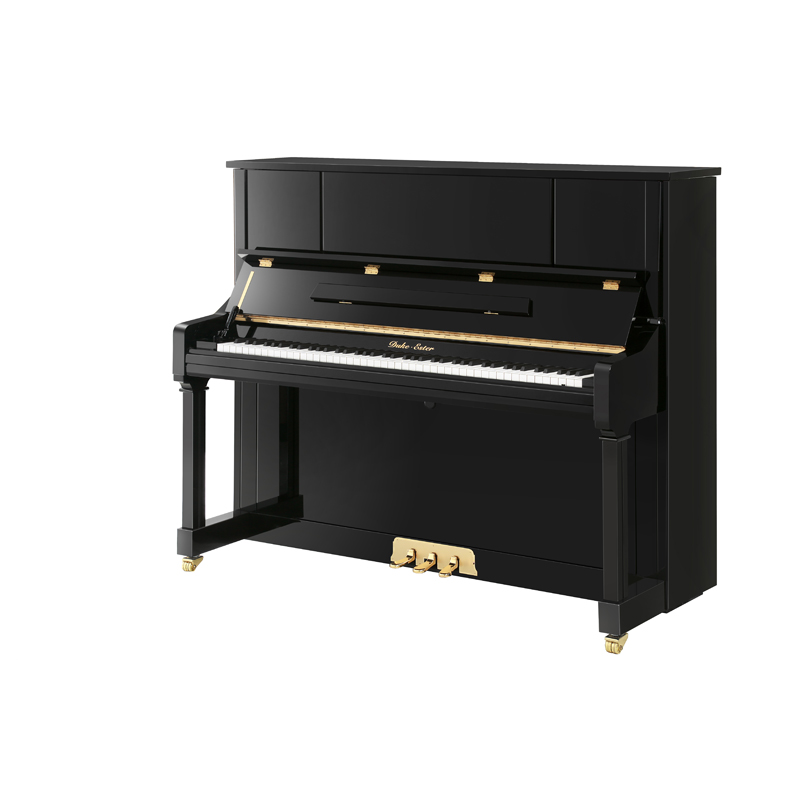 公爵钢琴(DUKE)皇室E系列专业用琴125E 黑色亮光立式钢琴演奏钢琴高端钢琴