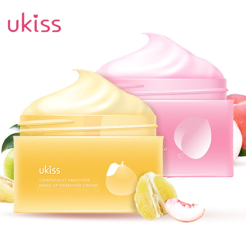 [2瓶送口红1支任意色]UKISS/悠珂思水蜜桃雪沙净柔卸妆霜温和护肤卸妆膏#水蜜桃雪沙100ml
