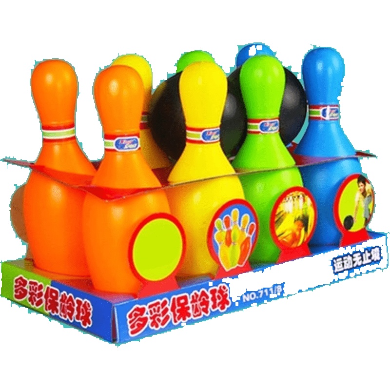 保龄球玩具儿童大号室内户外子互动宝宝球类玩具2-3-5周岁男孩智扣 19厘米中号 10个瓶2个球