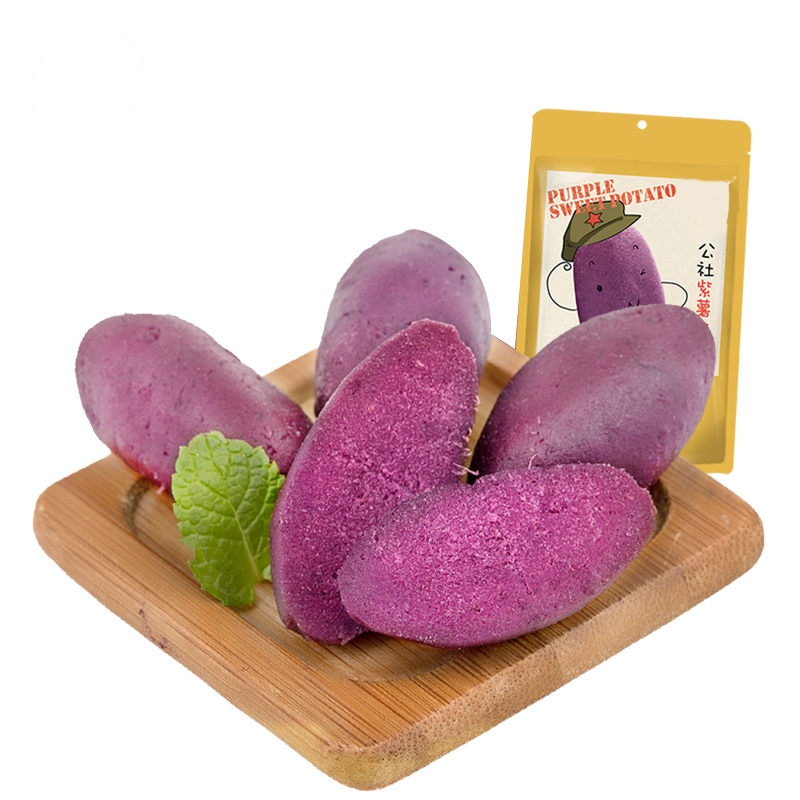[满99减50]沂蒙公社紫薯仔地瓜干原味小紫薯100g山东特产红薯零食