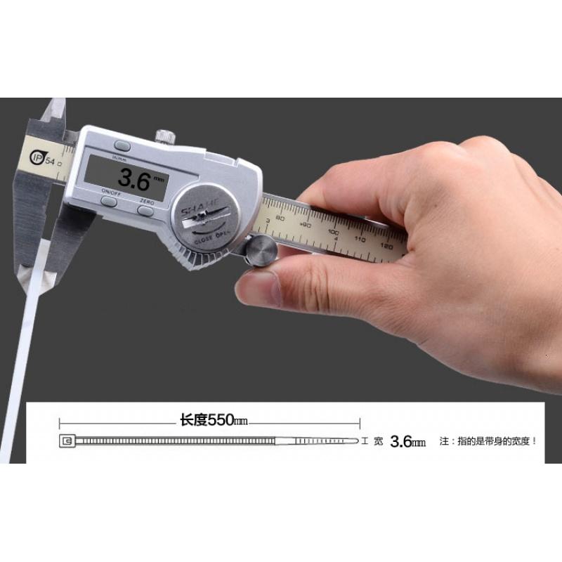 塑料尼龙扎带5*500mm 足数250条 实宽3.6mm束线带