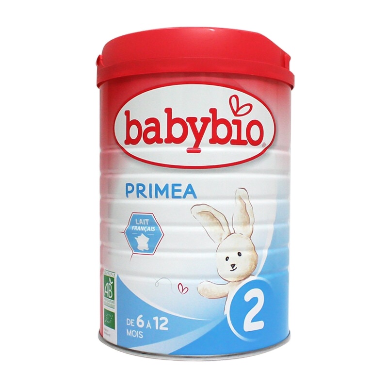 法国进口 伴宝乐(babybio)有机2段奶粉 经典标准配方奶粉6-12个月900g*6罐装