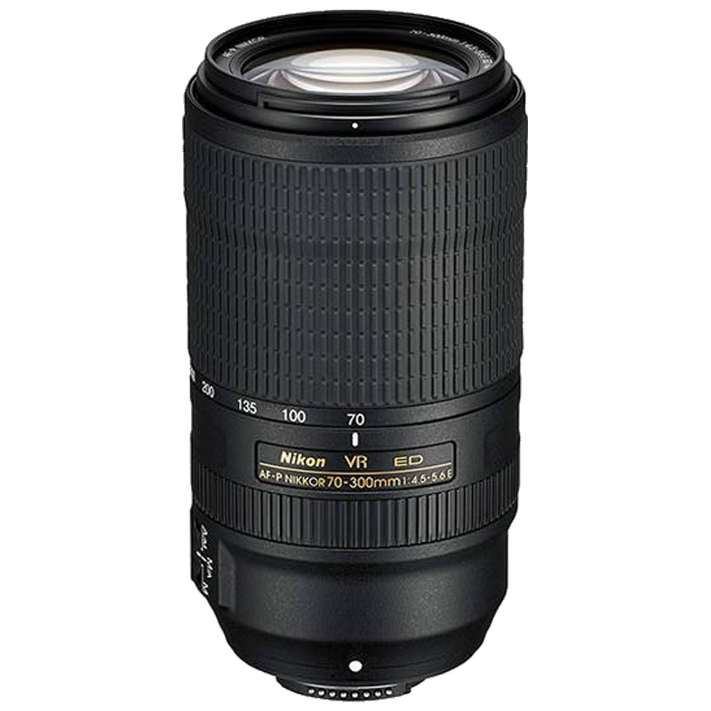 Nikon/尼康AF-P尼克尔 70-300mm f/4.5-5.6E ED VR远摄变焦镜头 尼康卡口 67mm口径