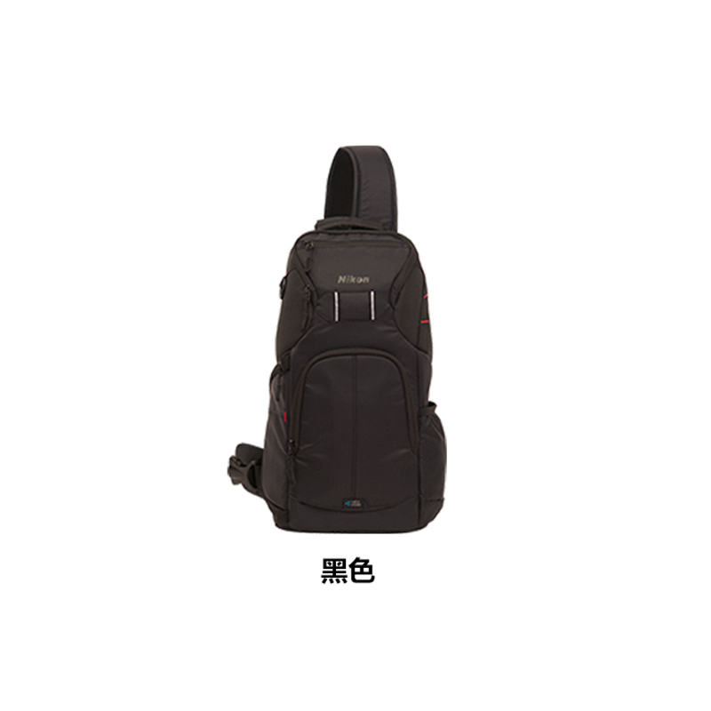 尼康(Nikon) NOGB-010(黑色) 运动单肩摄影背包 尼康单反相机包 单肩相机包