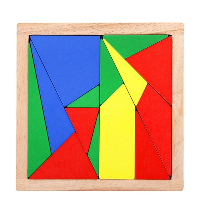 智扣阿基米德十四巧板14巧板智力拼图小学生儿童玩具木制