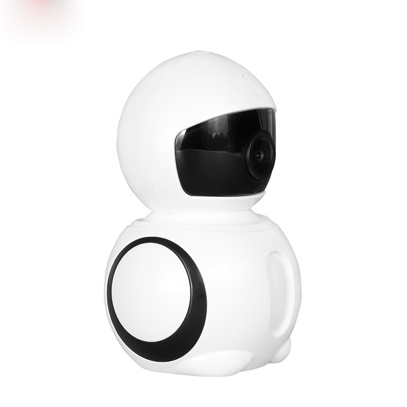 创意 小企鹅 180度 智能wifi监控摄像机手机远程家用居家看店办公摄像头高清夜视 远程监听 双向对讲 移动侦测