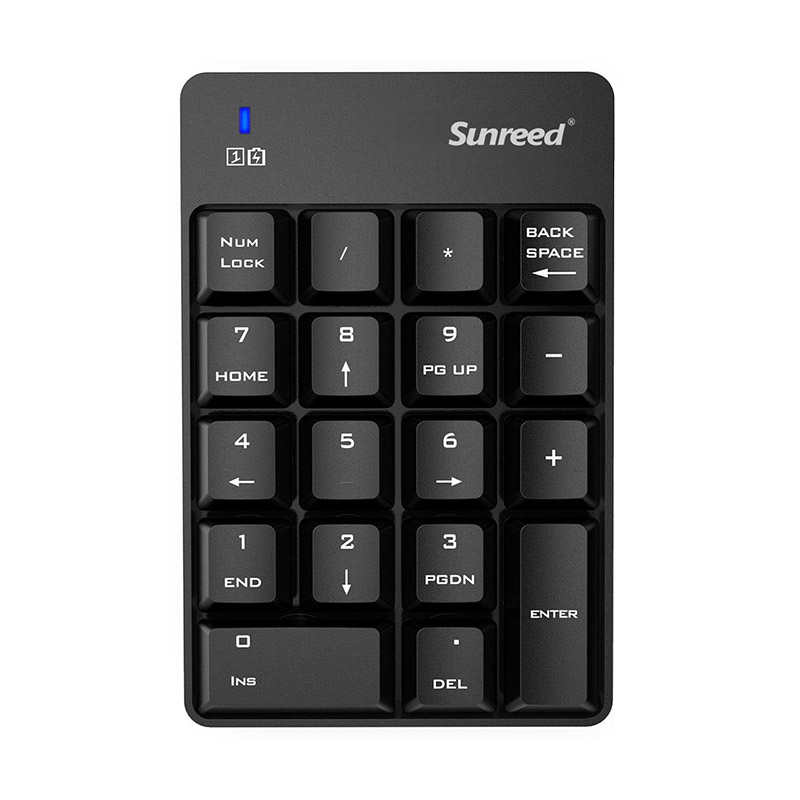 桑瑞得(Sunreed)SK-051AG USB迷你数字小键盘 财务会计专用 2.4G无线数字键盘 免切换