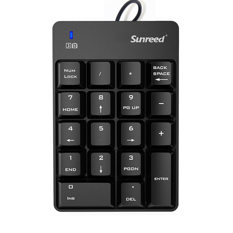 桑瑞得(Sunreed)SK-051 USB迷你数字小键盘 财务会计专用有线数字键盘 免切换笔记本台式机可用
