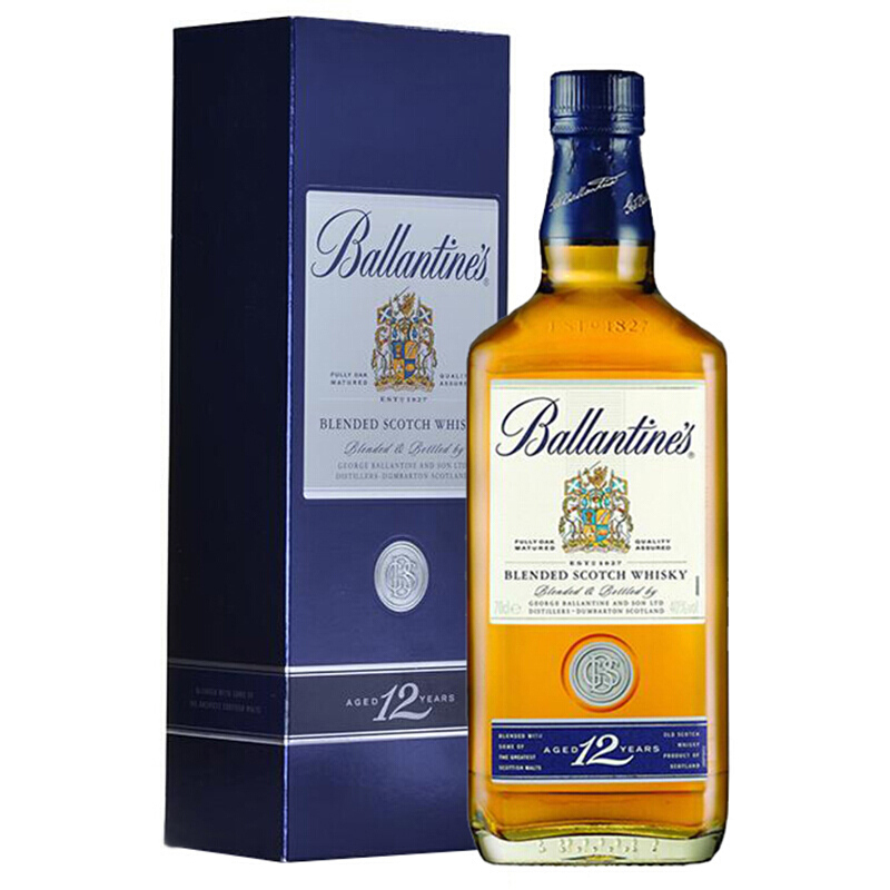 百龄坛12年700ml（Ballantine’s）英国原装进口洋酒 苏格兰威士忌