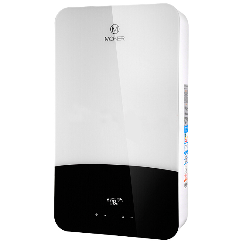 沐克（MOKER)电热水器 A3-7018H速热式电热水器智能恒温16L (白色) 7000W