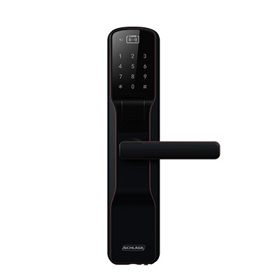 西勒奇(SCHLAGE) SE301 智能锁 指纹锁 电子锁 密码锁 防盗门锁 油墨古铜