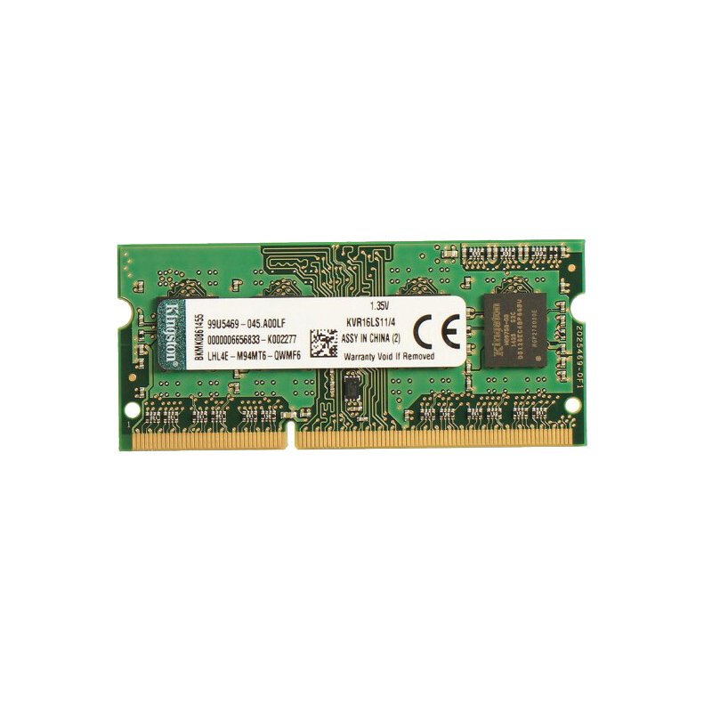 金士顿(Kingston) DDR3L 1600 4GB 笔记本内存条低电压 兼容1333