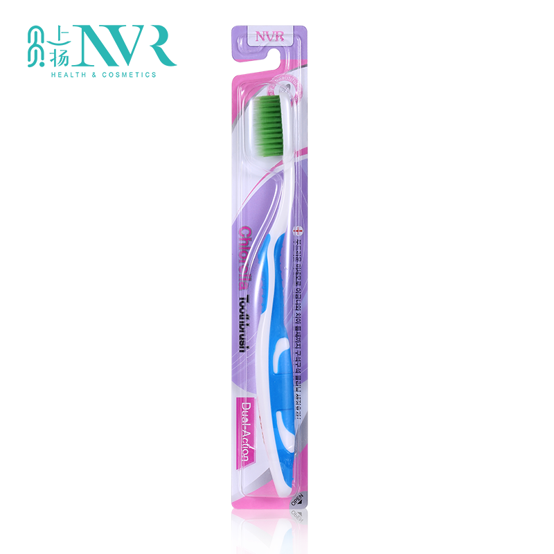 上扬NVR速干燥软毛卫生牙刷 原装进口 成人 护齿中软毛小球藻适用敏感型牙龈