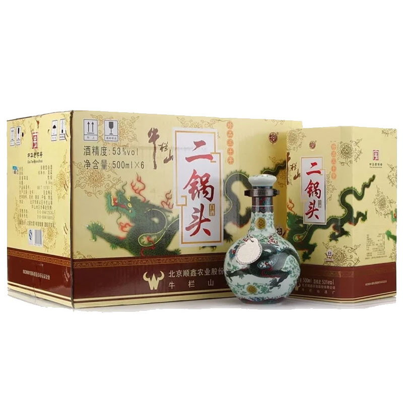 牛栏山二锅头53度珍品30年（青龙）500ml*6瓶 清香型 整箱装