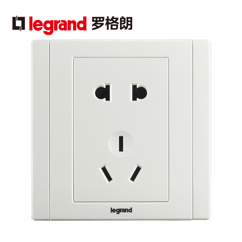 罗格朗(Legrand)开关插座美涵白色5五孔带USB家用二三插86型暗装墙壁电源面板