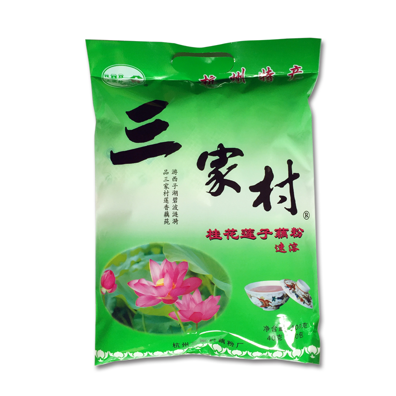 西湖藕粉杭州特产桂花莲藕粉羹农家早餐400g冲饮