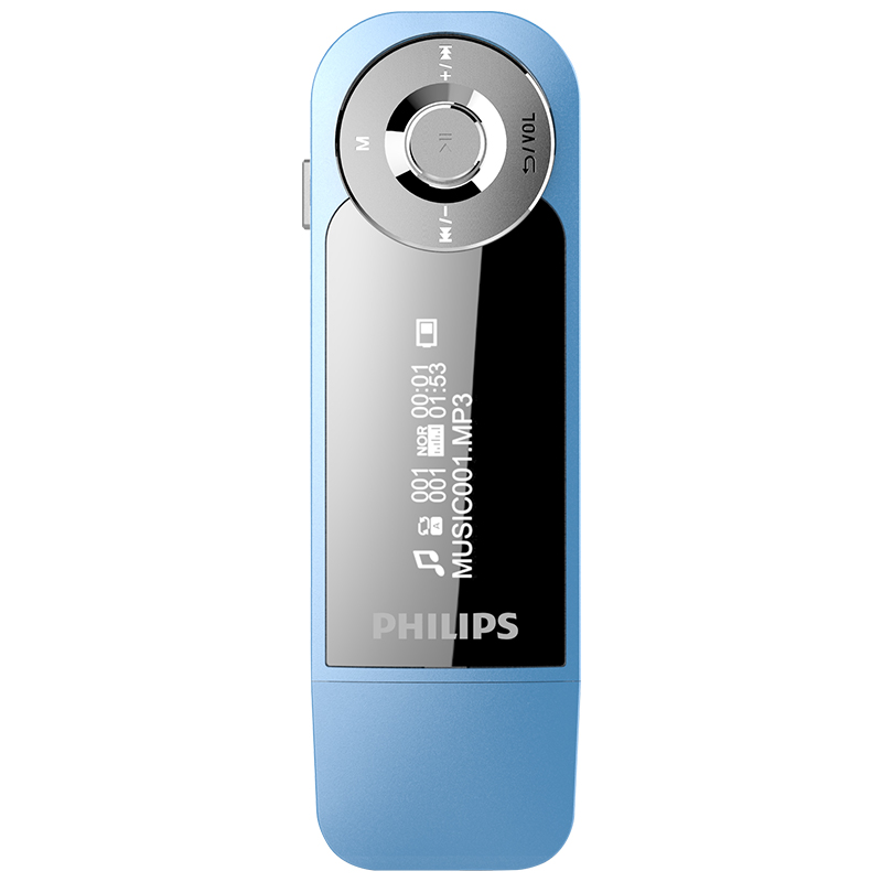 飞利浦(Philips)SA1208 MP3学生音乐播放器有屏显歌词8G 英语学习随身听 AB复读不支持视频 蓝色