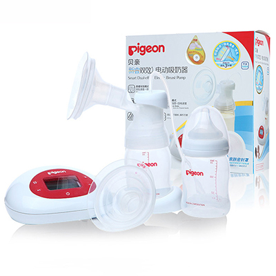 贝亲(Pigeon) 新睿双效静音型电动吸奶器 宽口径吸乳器 孕妇待产吸奶 QA32