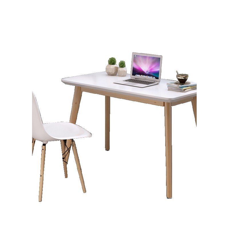北欧电脑桌家用台式桌现代简约写字台简易实木小桌子卧室学生书桌