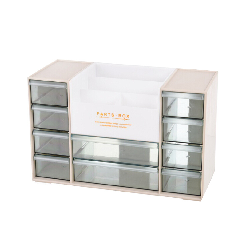 日式亚克力创意抽屉式收纳盒办公室置物架桌面收纳盒化妆品整理盒