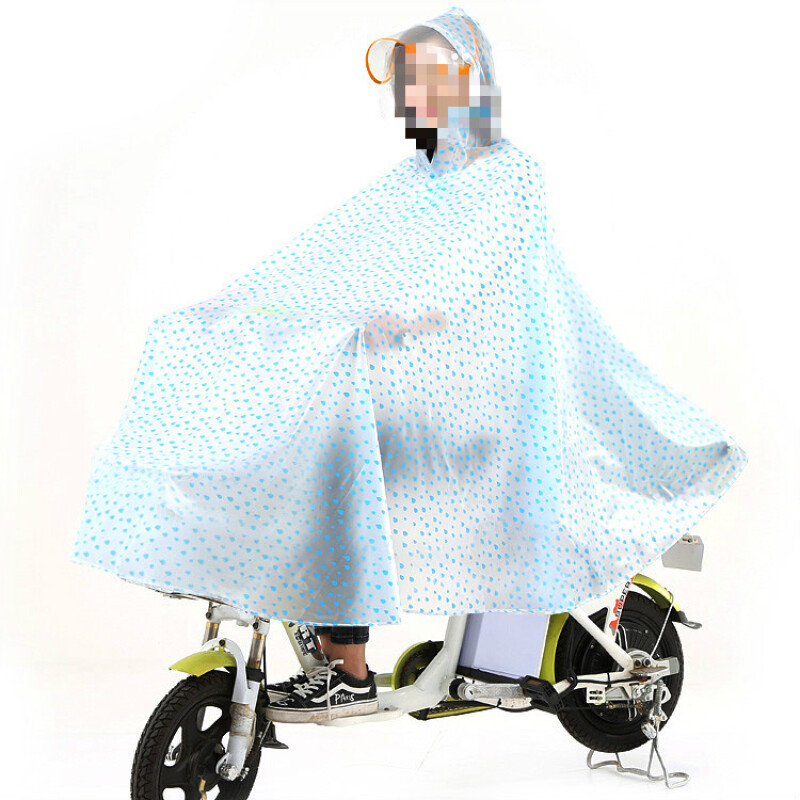时尚透明雨衣电动车单人女士摩托车雨衣自行车加大加厚雨披
