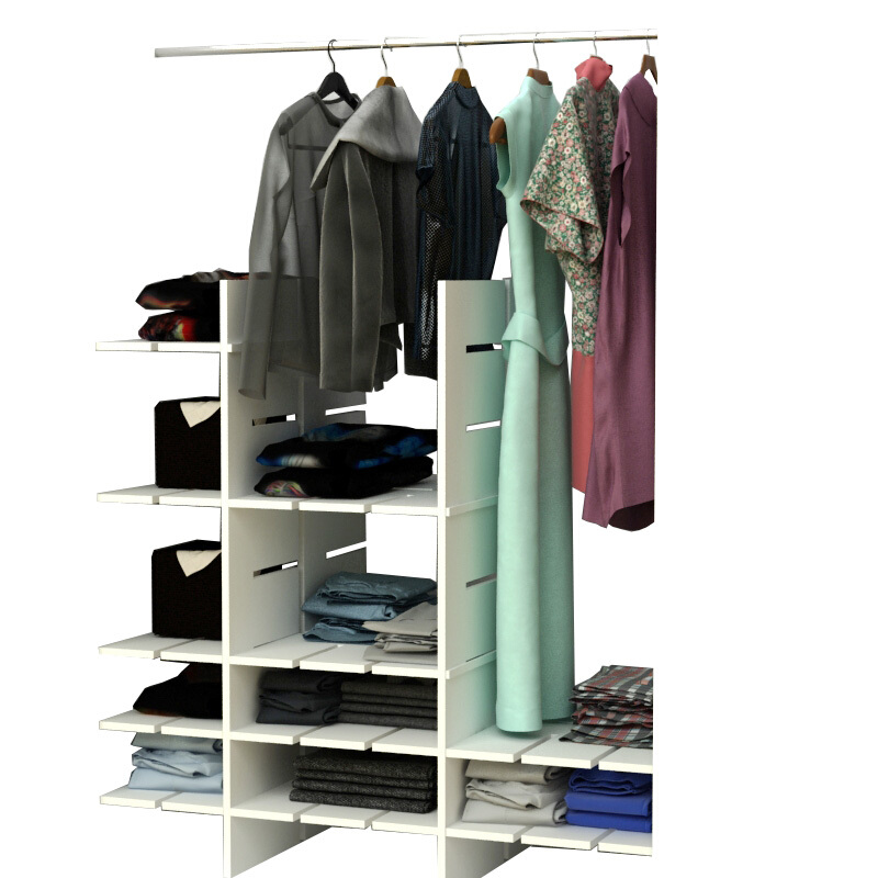 衣柜分层隔板橱柜书柜储物隔断衣服收纳挡板置物架自由组合格整理