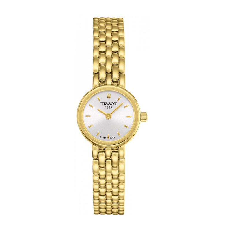 天梭(TISSOT)乐爱系列金色精钢钢带女士手表石英女表 石英表 女T058.009.33.031.00