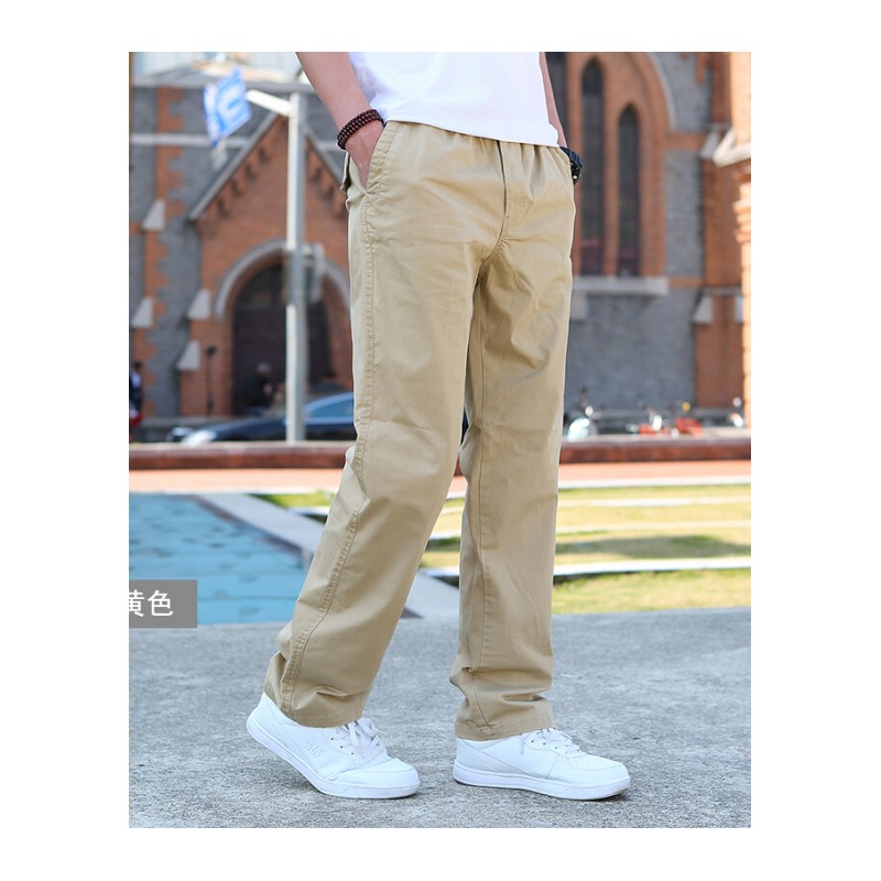 夏季薄款男士裤男直筒长裤宽松男裤加男力休闲裤_2_7_1