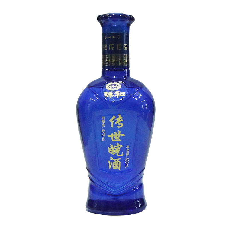 蓝祥和五年  传世皖酒 42度500ml 盒装 口感绵柔浓香型白酒 1瓶装