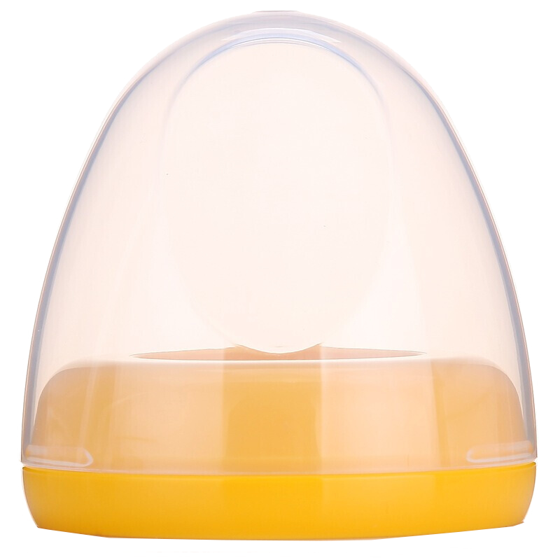 适配贝亲(Pigeon)宽口径奶瓶配件盖帽组旋转瓶盖奶瓶帽盖宝宝用品单个装BA62 黄色PP