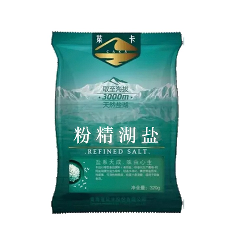 (未添加抗结剂)青海茶卡粉精湖盐(加碘) 400g/袋(11袋起发货) 未添加抗结剂,源自海拔3100米天然湖盐。