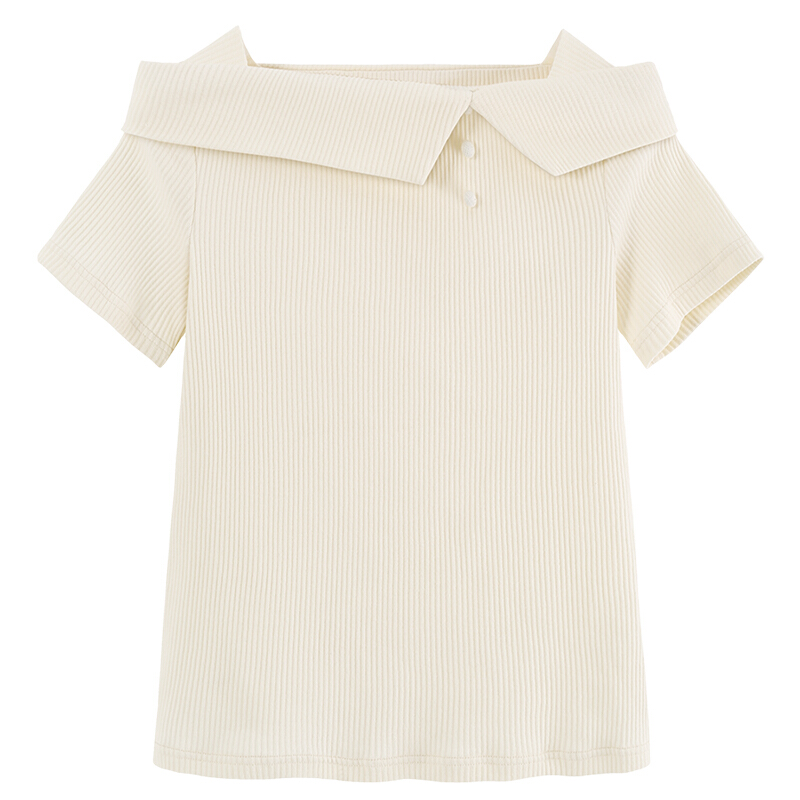 T恤女短袖夏装2018韩版针织体恤港味学生修身显瘦上衣