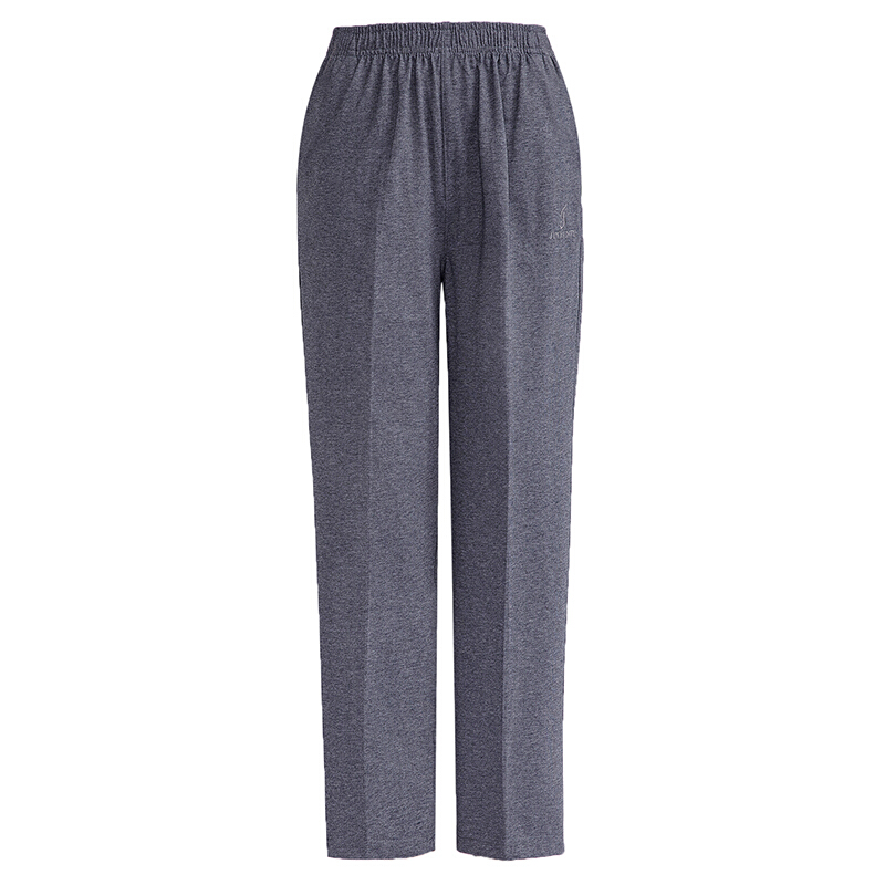 中老年女运动裤春夏薄款休闲裤妈妈装高腰松紧腰加肥大码直筒