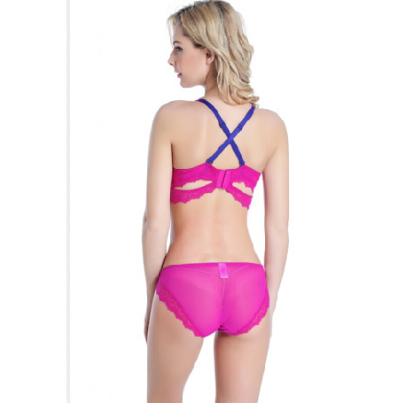 2017夏季新款性感全蕾丝上薄超聚拢两种穿法肩带女的内衣秘密文胸套装