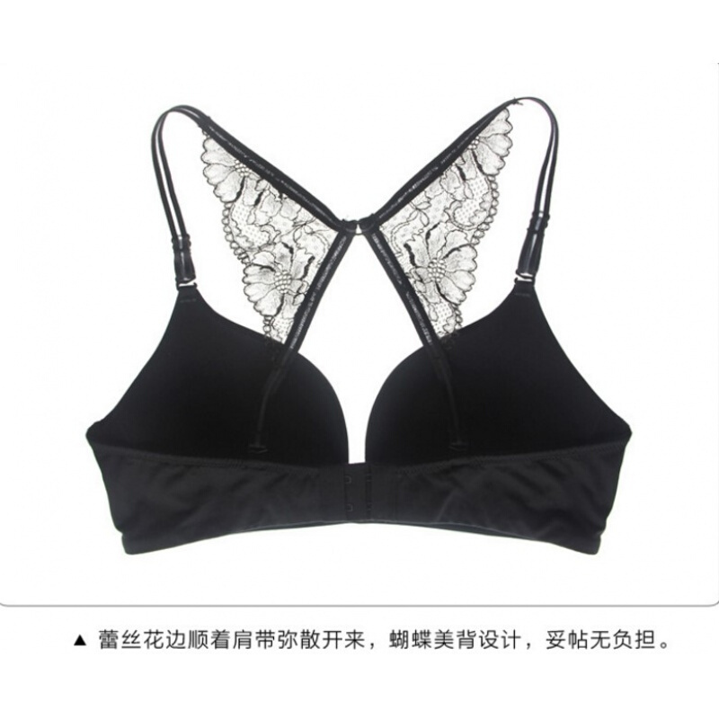 文胸套装女士2018夏季新款欧美薄款一片式无钢圈两用式情趣肩带性感内衣内裤