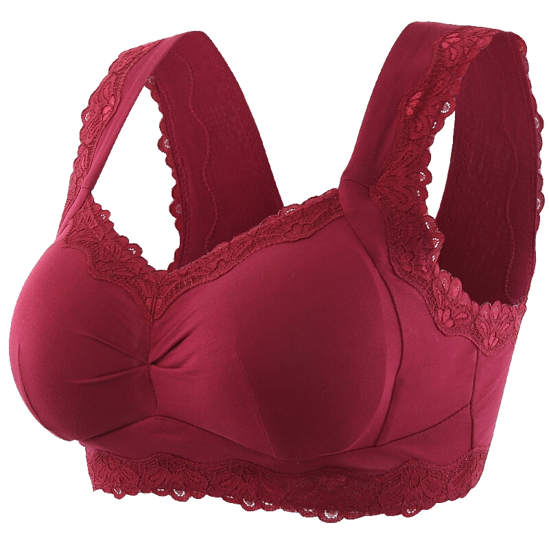 零束缚文胸背心式一体无钢圈运动睡眠聚拢防下垂薄款妈妈内衣