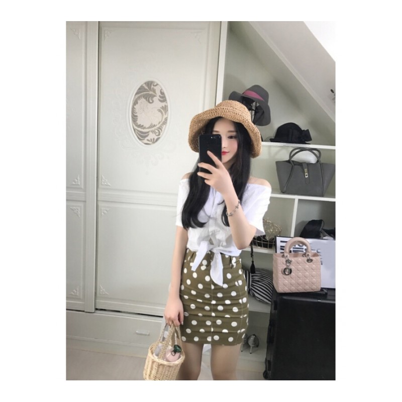 新款多种穿法绑带性感挂脖露背衬衣百搭短袖上衣2018夏季衬衫女白色