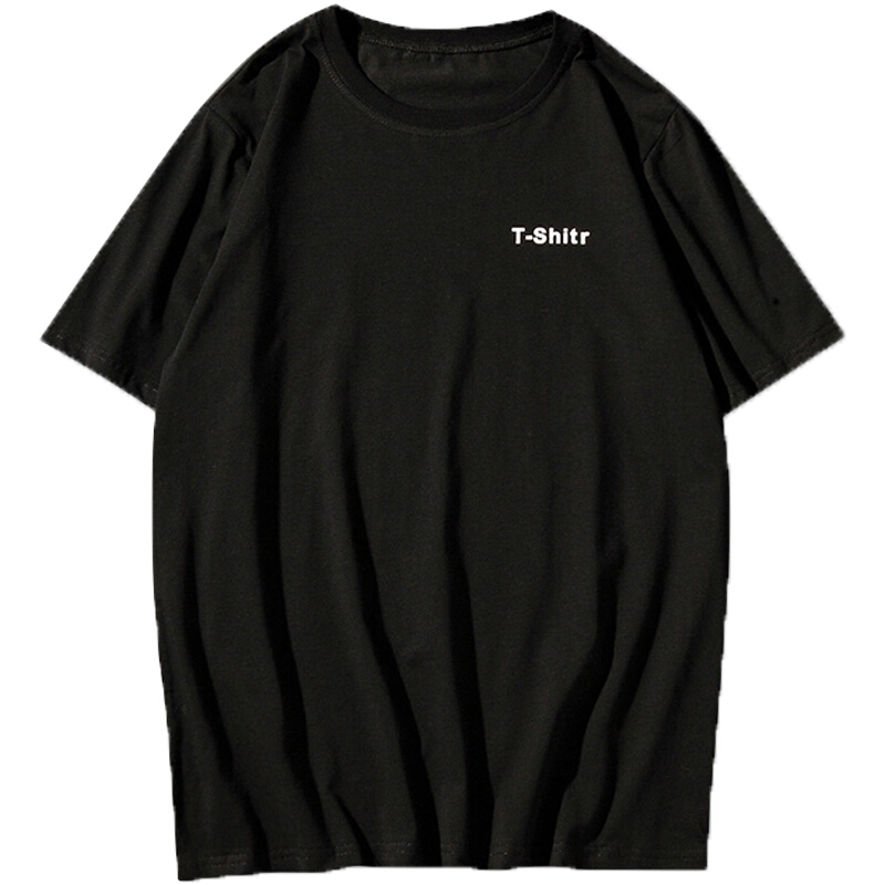 夏季中国风短袖T恤男士加肥加大码宽松半袖潮流百搭印花体恤男装