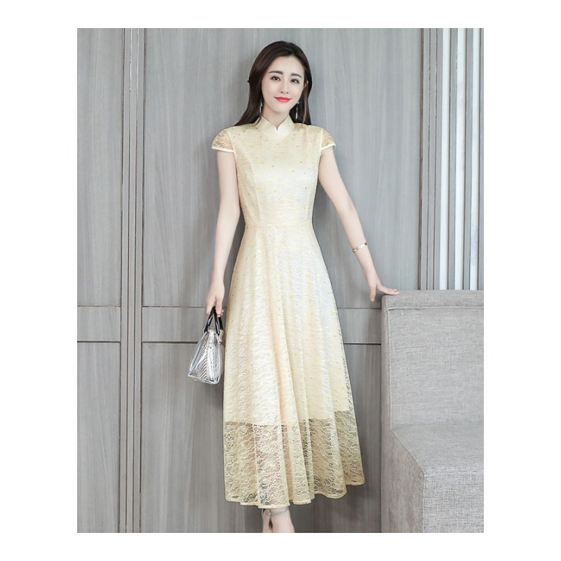 2018新款气质碎花女收腰遮肚连衣裙夏季雪纺中长款小个子修身长裙