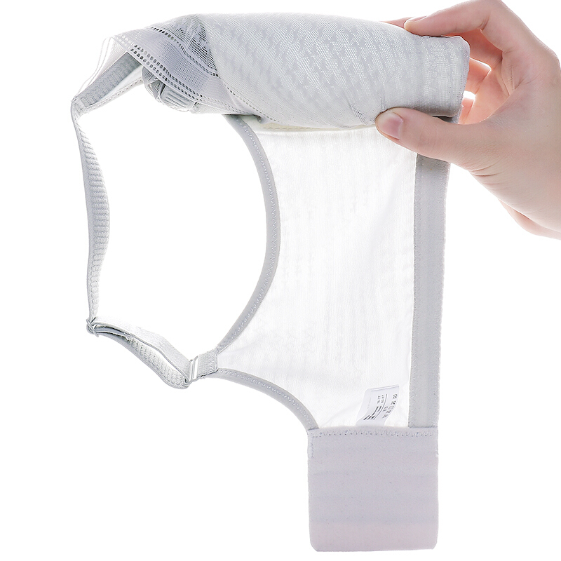 内衣套装女薄款文胸聚拢胸罩无钢圈小胸性感收副乳上托防下垂胸衣灰紫套装32=70A