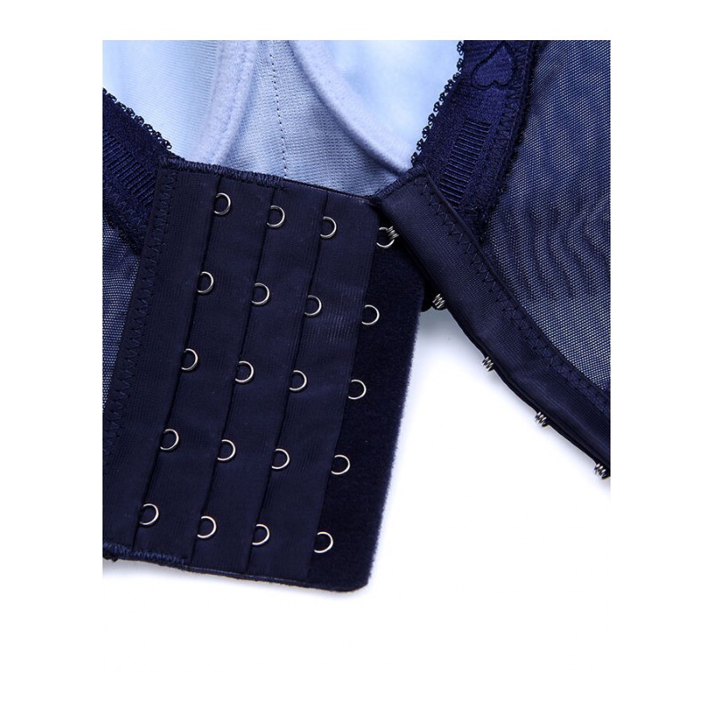 有钢圈加肥加大码胖mm200斤大胸显小全罩杯文胸防下垂收副乳内衣F