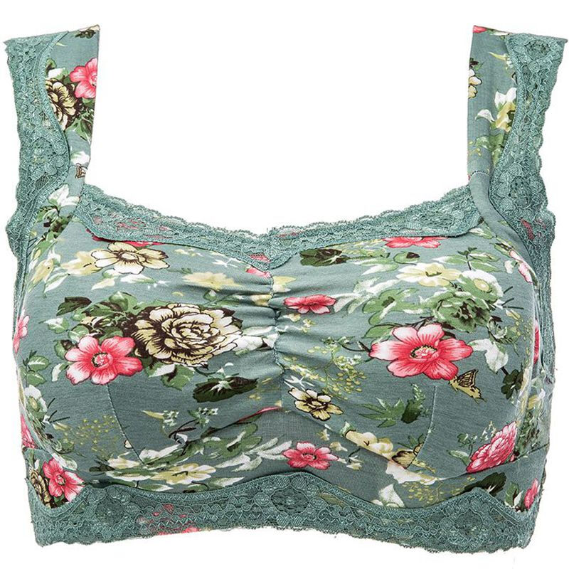 大码背心式文胸无钢圈内衣薄款胖mm200斤全罩杯春夏季背扣胸罩