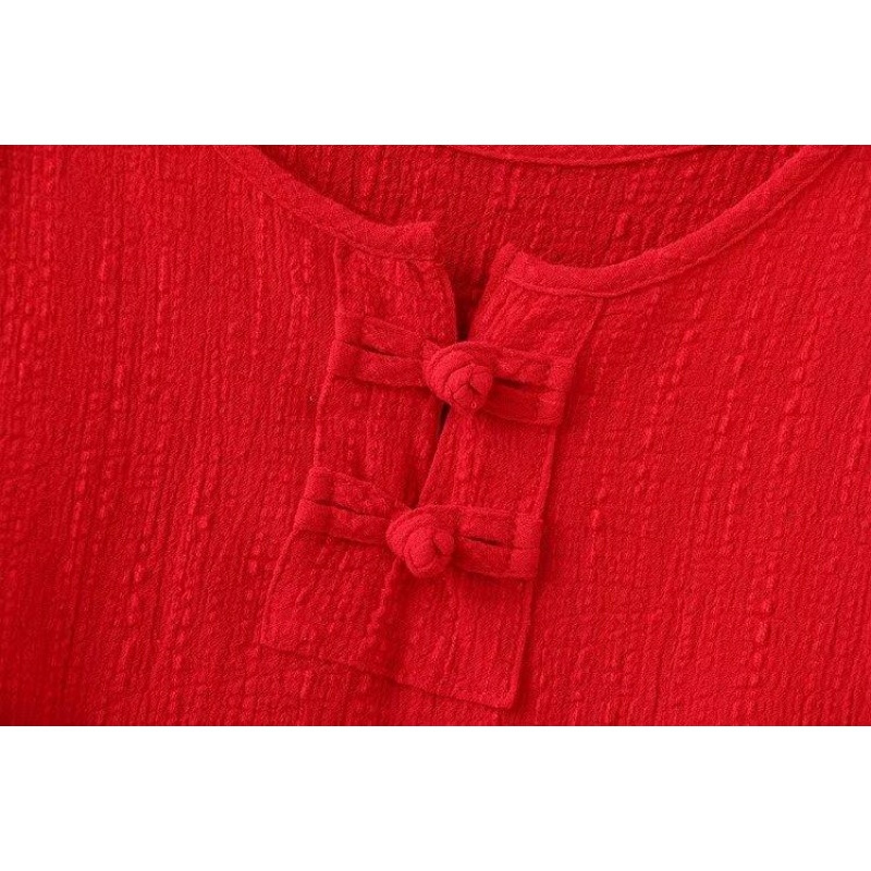 加肥加大中老年夏装180/200斤妈妈奶奶刺绣花A字大摆套头棉麻衬衫