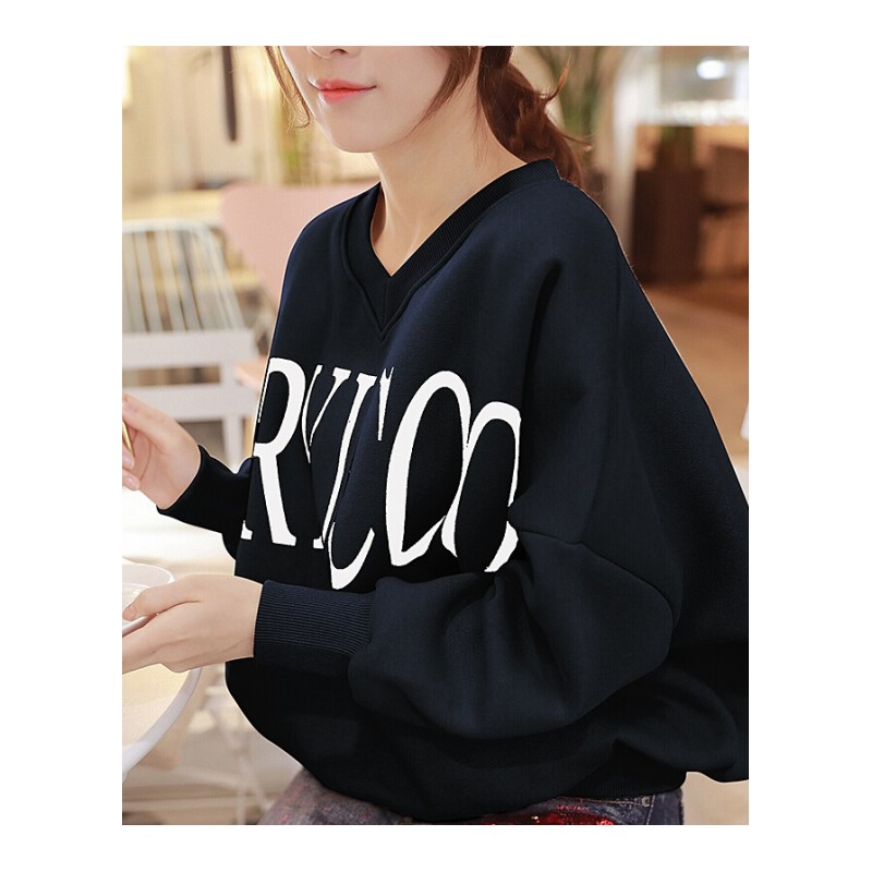 慵懒风无帽卫衣女春秋长袖2018新款韩版潮学生bf宽松ulzzang上衣