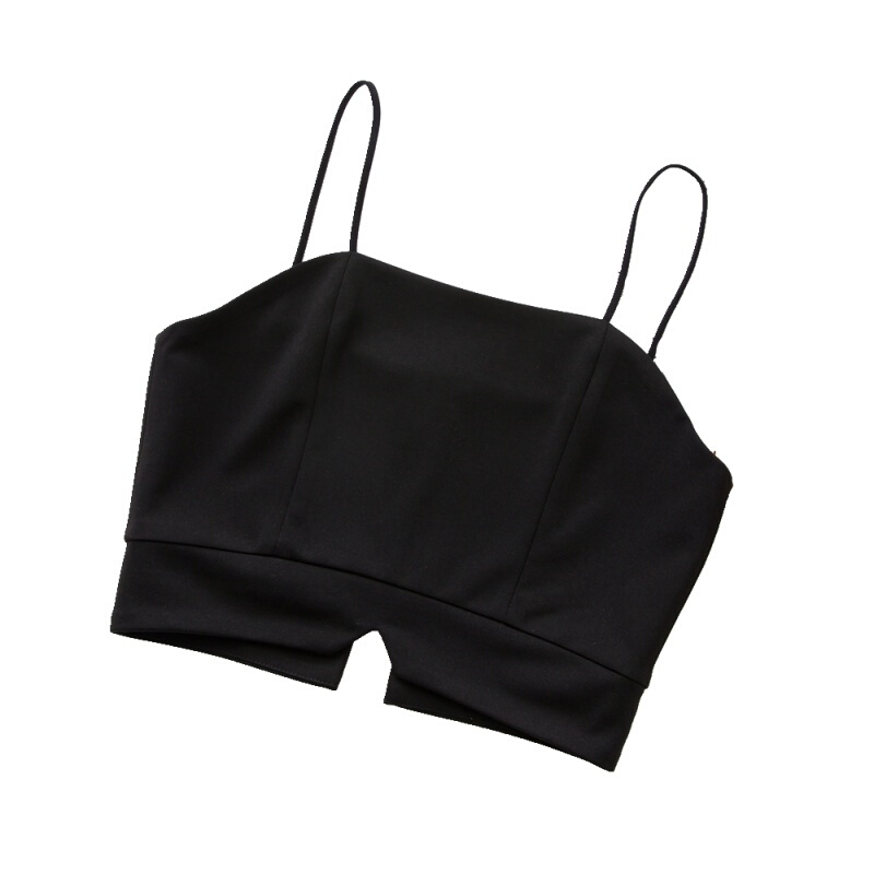 带背心女夏内搭外穿港味无袖百搭学生短款露脐修身打底上衣