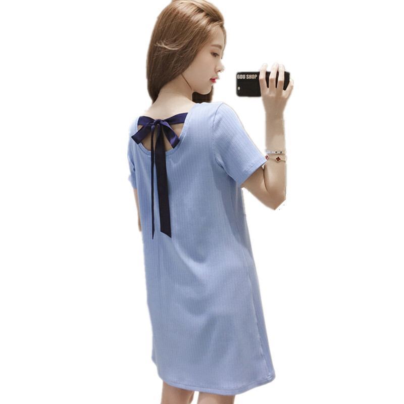 露肩T恤女夏2018新款大码女装胖妹妹显瘦打底衫中长款上衣