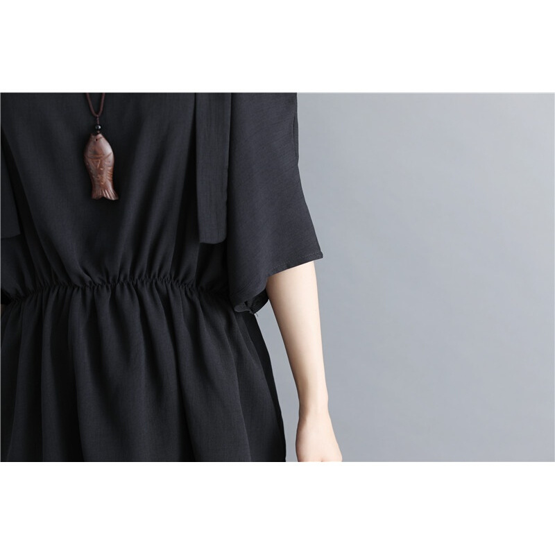 大码女装短裤套装2018新款女夏装时髦两件套时尚胖mm洋气减龄显瘦黑色