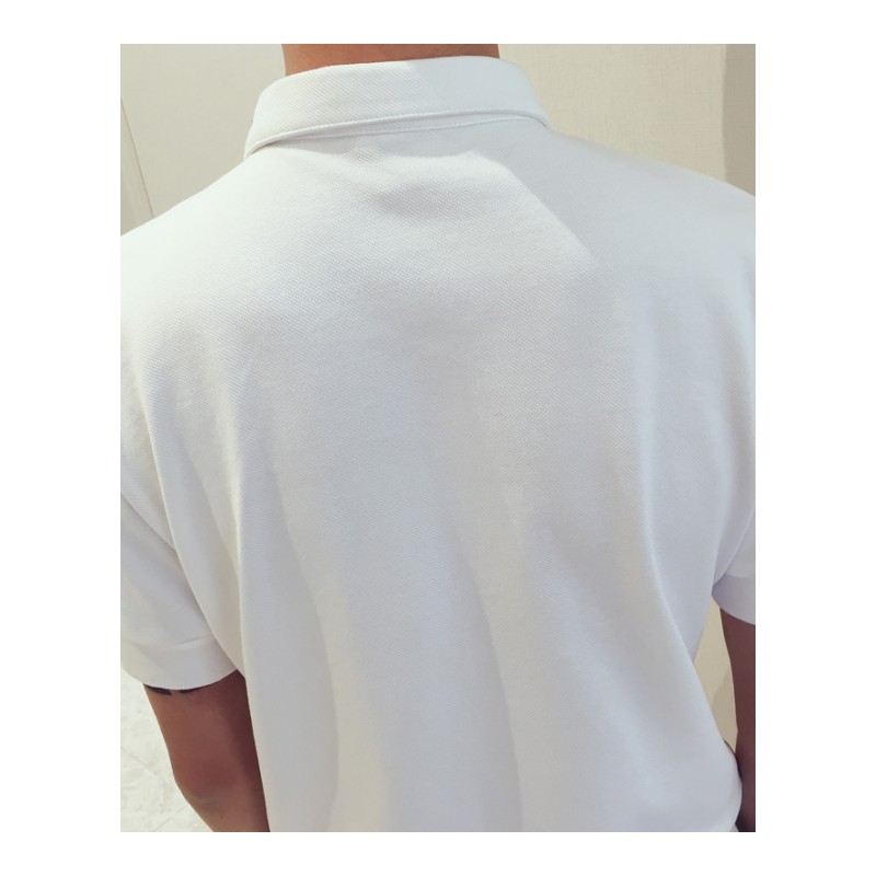 2018春夏新款男装休闲刺绣百搭款短袖POLO衫潮男修身纯色青年体恤